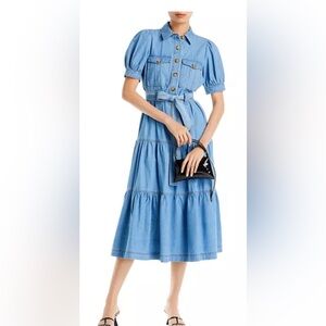 Derek Lam Light Blue Denim Shirt Dress